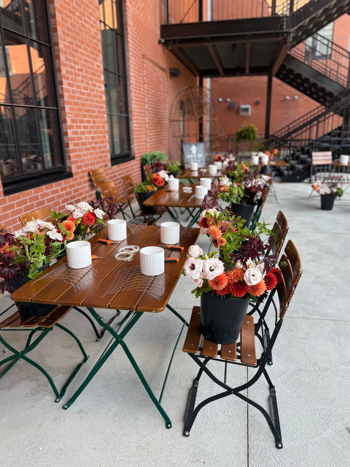 Blooms & Brews: Dahlia Tabletop Centerpiece Workshop (September/London)