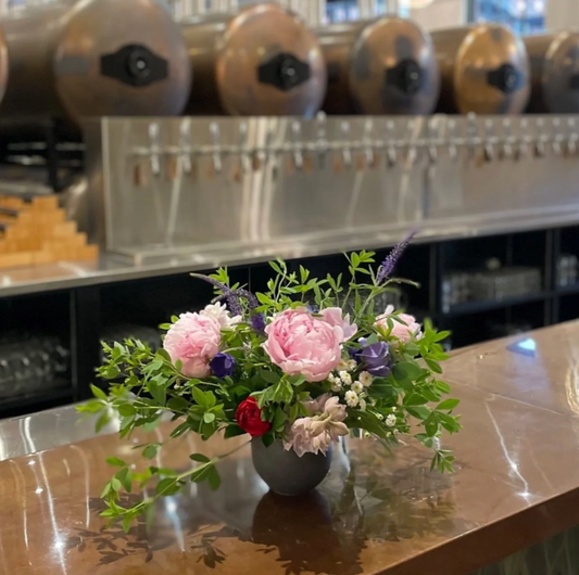 Blooms & Brews: A Peony-Filled Floral Workshop (June)